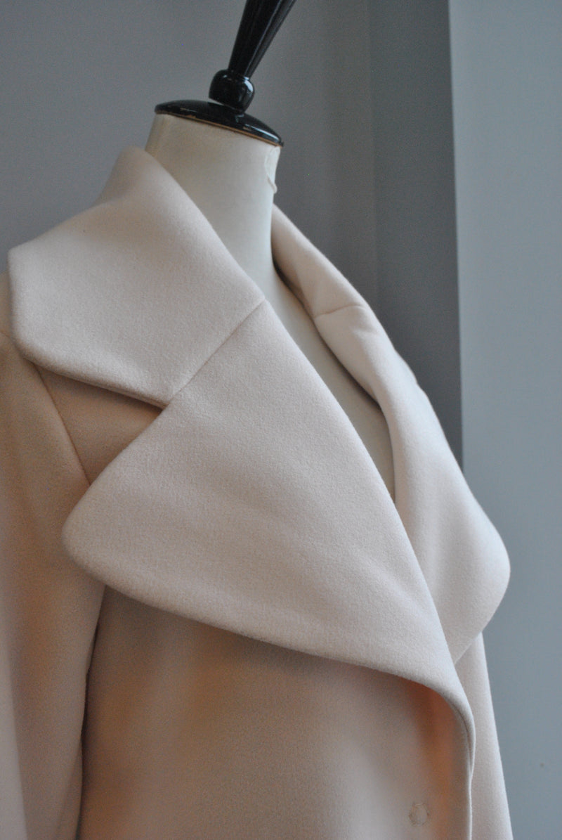 LIGHT PEACH / BLUSH SPRING LIGHT OVERSIZED COAT