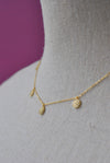 GOLD CHAIN WITH RHINESTONE DROPS