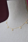 GOLD CHAIN WITH RHINESTONE DROPS