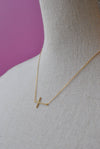 DELICATE GOLD NECKLACE WITH "HOPE" CHARM