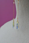 SWAROVSKI CRYSTALS LONG CHAIN EARRINGS