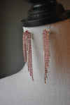 FASHION COLLECTION - BLACK TASSEL GOLD STATEMENT EARRINGS