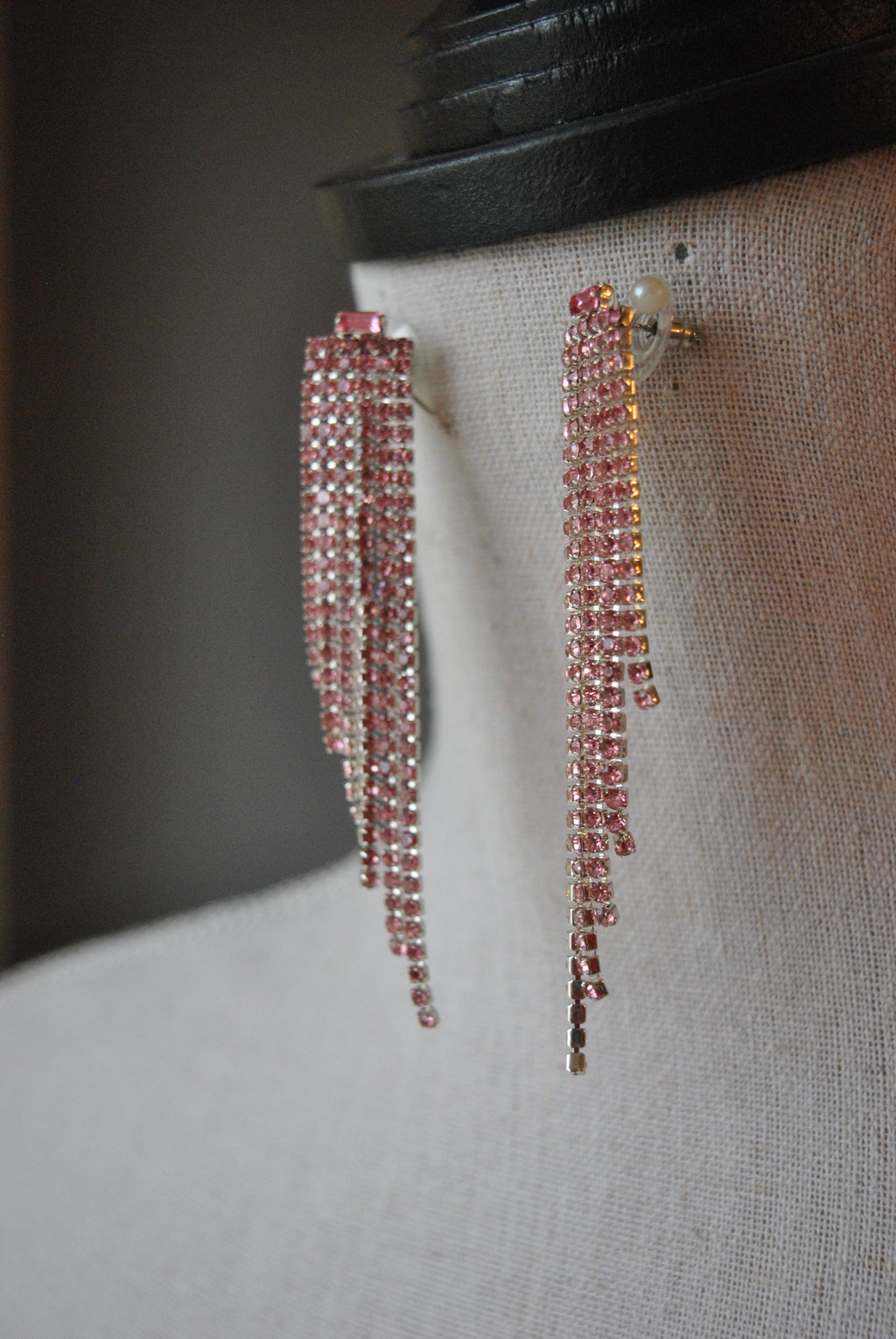 FASHION COLLECTION - BLUSH PINK CRYSTALS EARRINGS