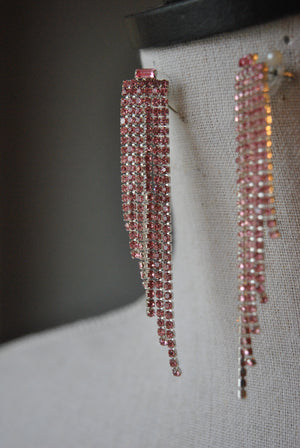 FASHION COLLECTION - BLUSH PINK CRYSTALS EARRINGS
