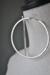 FASHION COLLECTION - CRYSTAL CLEAR OVERSIZED HOOPS