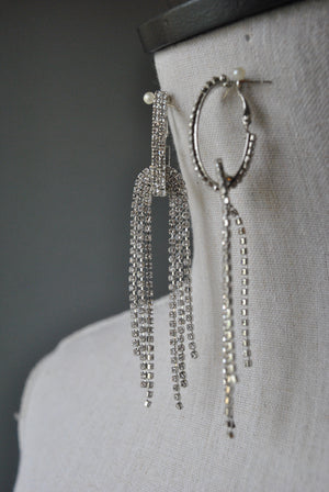 FASHION COLLECTION - CRYSTAL CLEAR STATEMENT ELEGANT EARRINGS