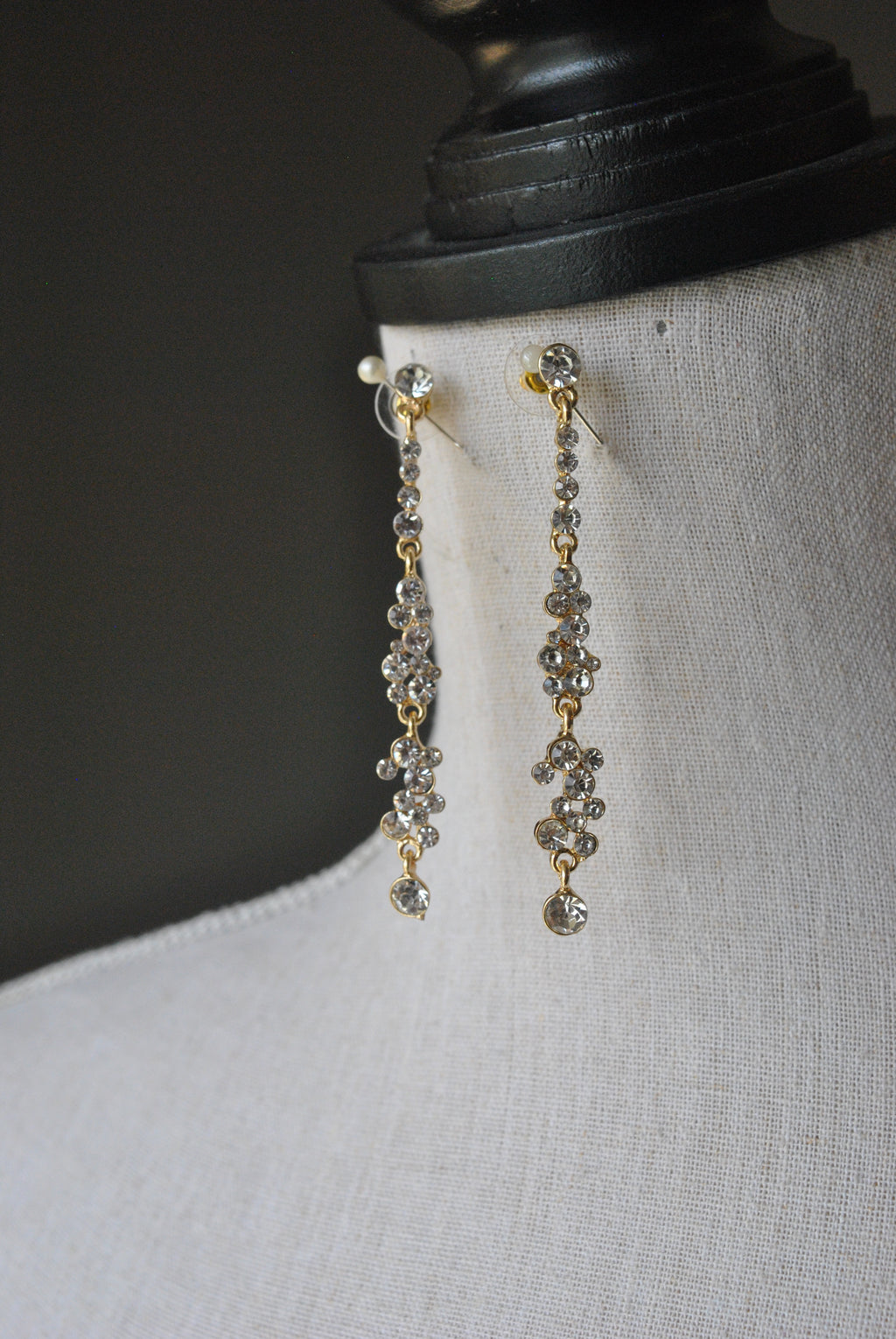 FASHION COLLECTION - CLEAR CRYSTALS ON GOLD DELICATE