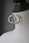 FASHION COLLECTION - BLACK TASSEL GOLD STATEMENT EARRINGS