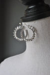 FASHION COLLECTION - CRYSTAL CLEAR OVERSIZED HOOPS