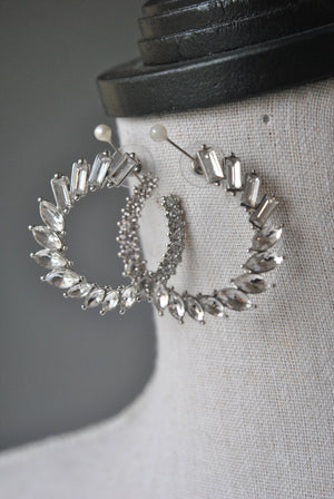 FASHION COLLECTION - CLEAR CRYSTALS EARRINGS