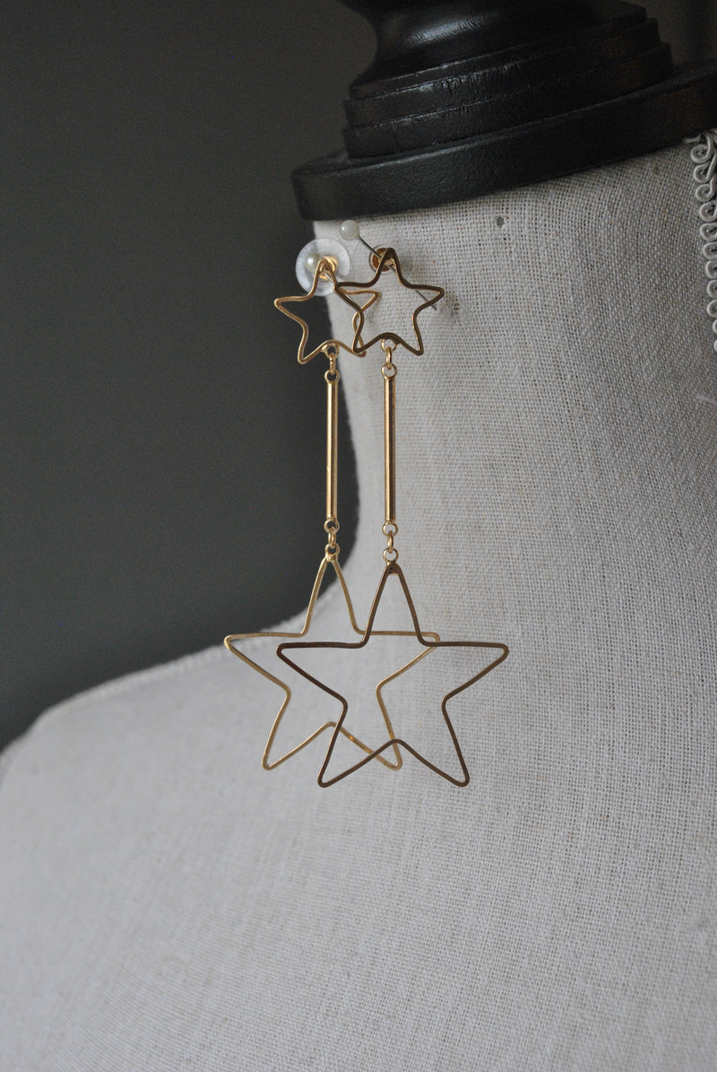 FASHIOON COLLECTION - GOLD STAR EARRINGS