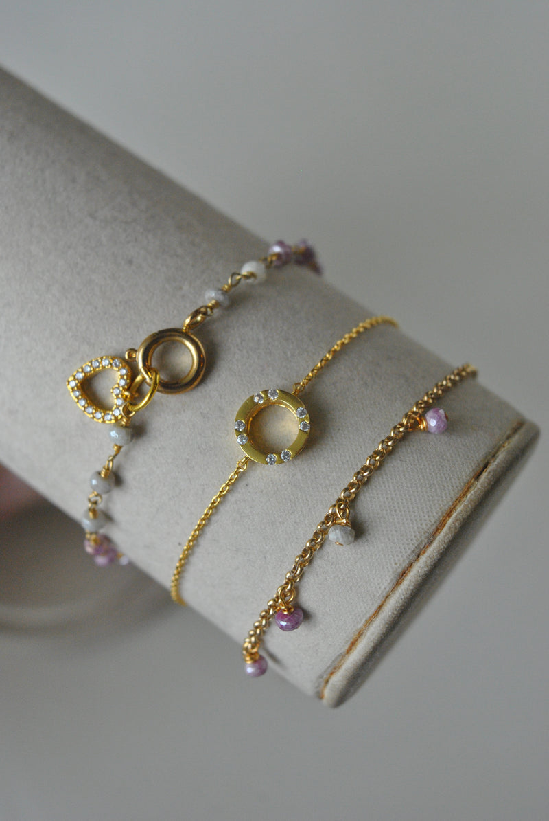 KASHMERE BRACELETS COLLECTION - PINK MOONSTONE