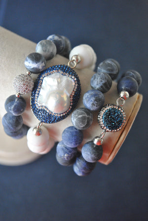 MATT SODALITE STRETCHY BRACELETS