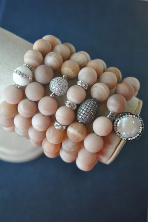 MATT PEACH SUNSTONES STRETCHY BRACELETS