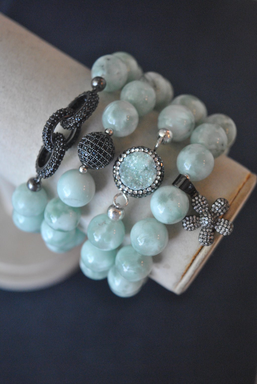 MINT ANGELITE STRETCHY BRACELETS